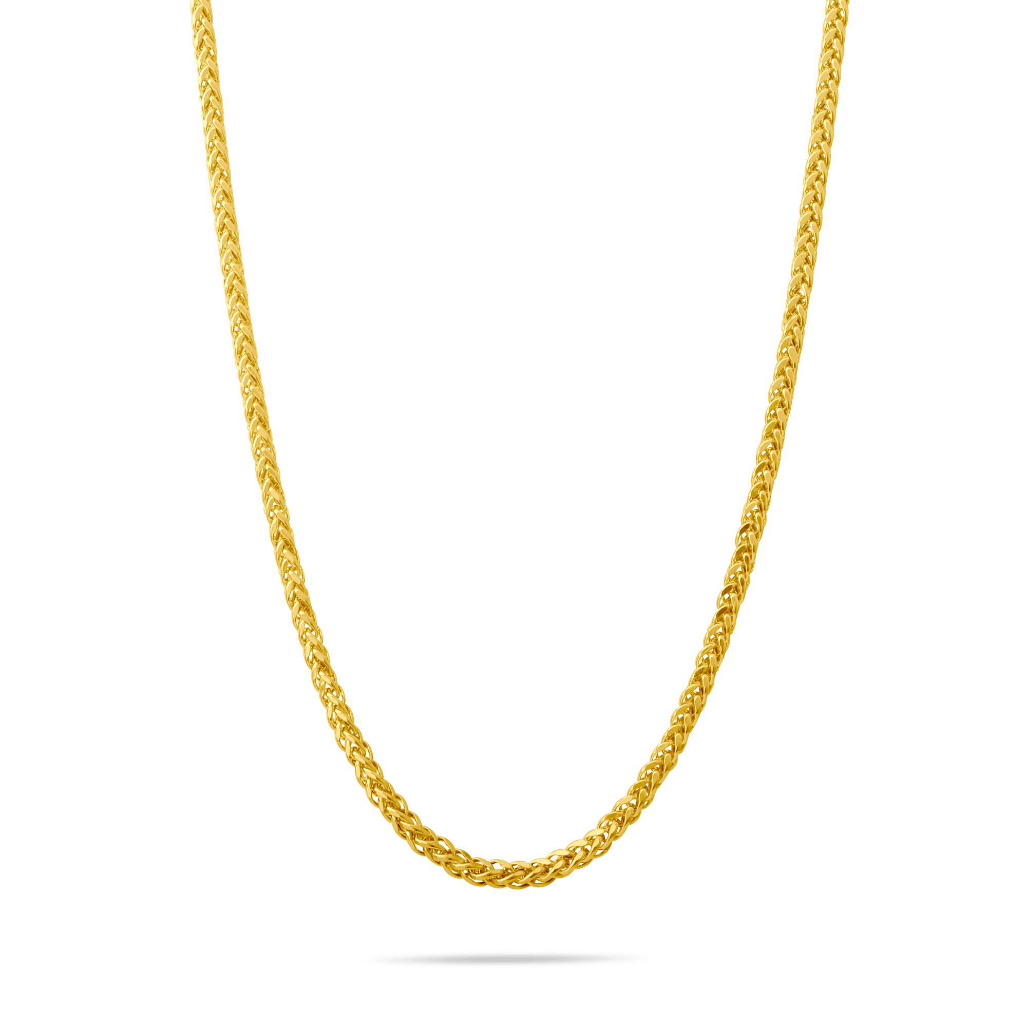 14K Gold Spiga Chain Necklace – 3.5 mm, 16-22 in
