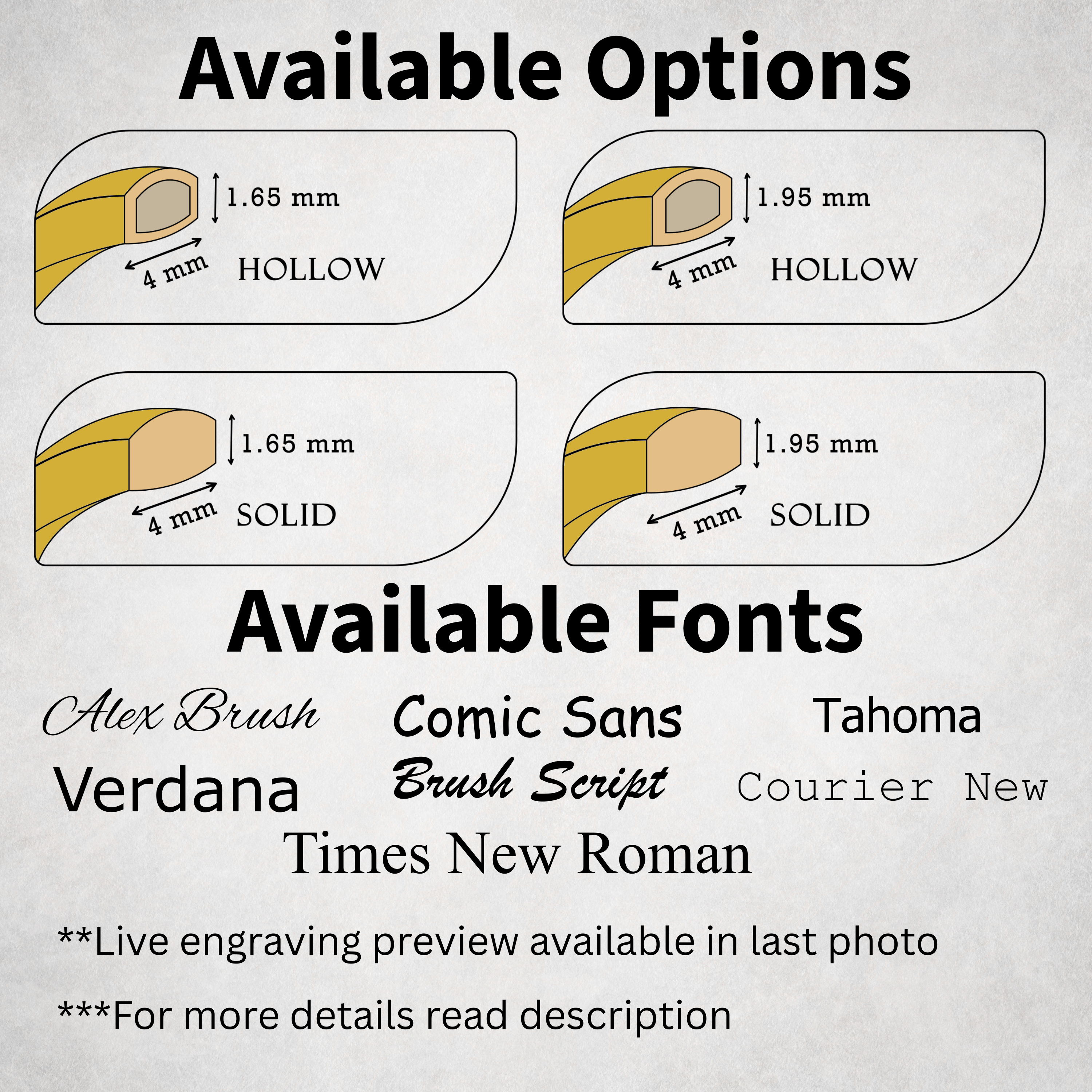 14K Solid Gold 4mm Classic Wedding Band