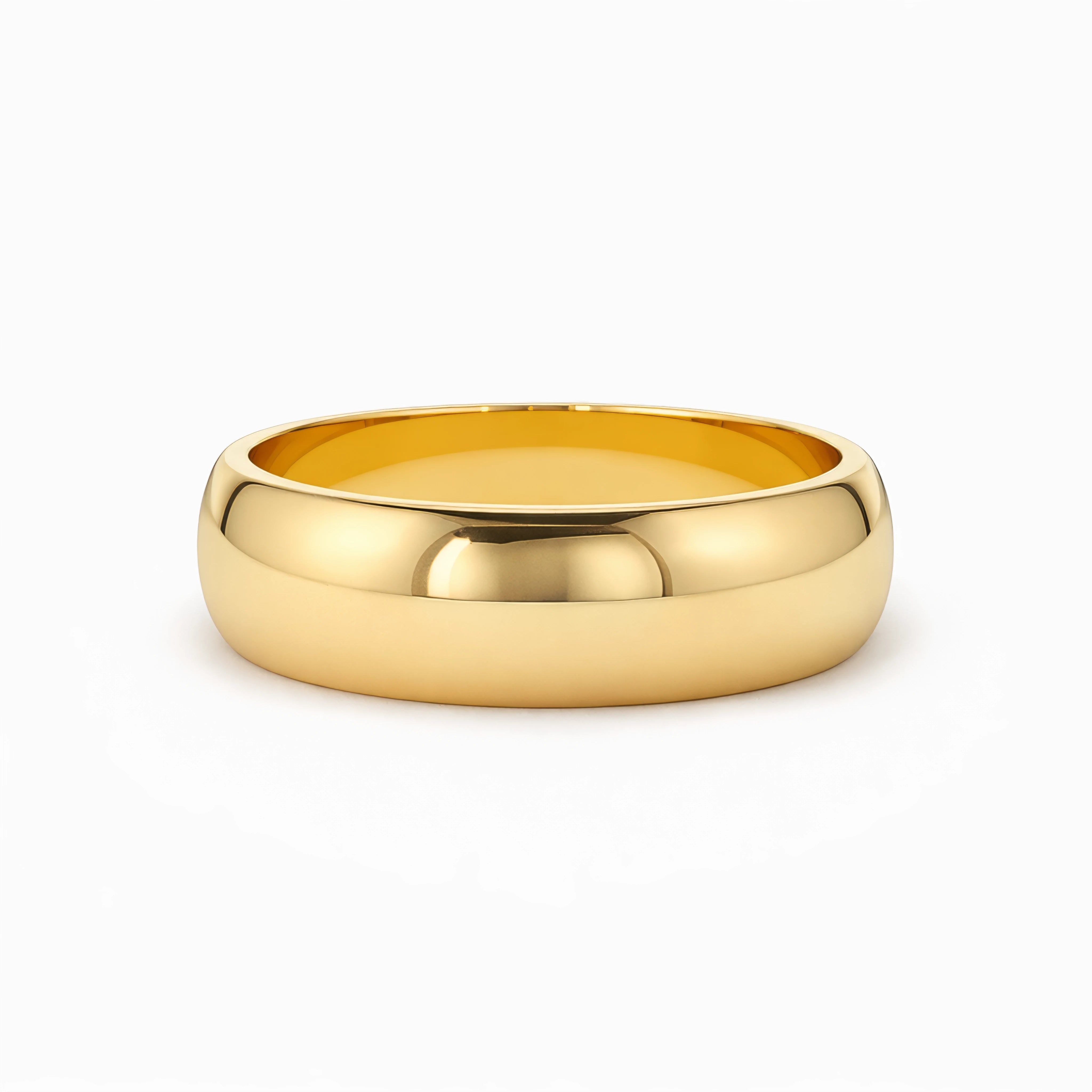 14K Solid Gold 7mm Classic Wedding Band